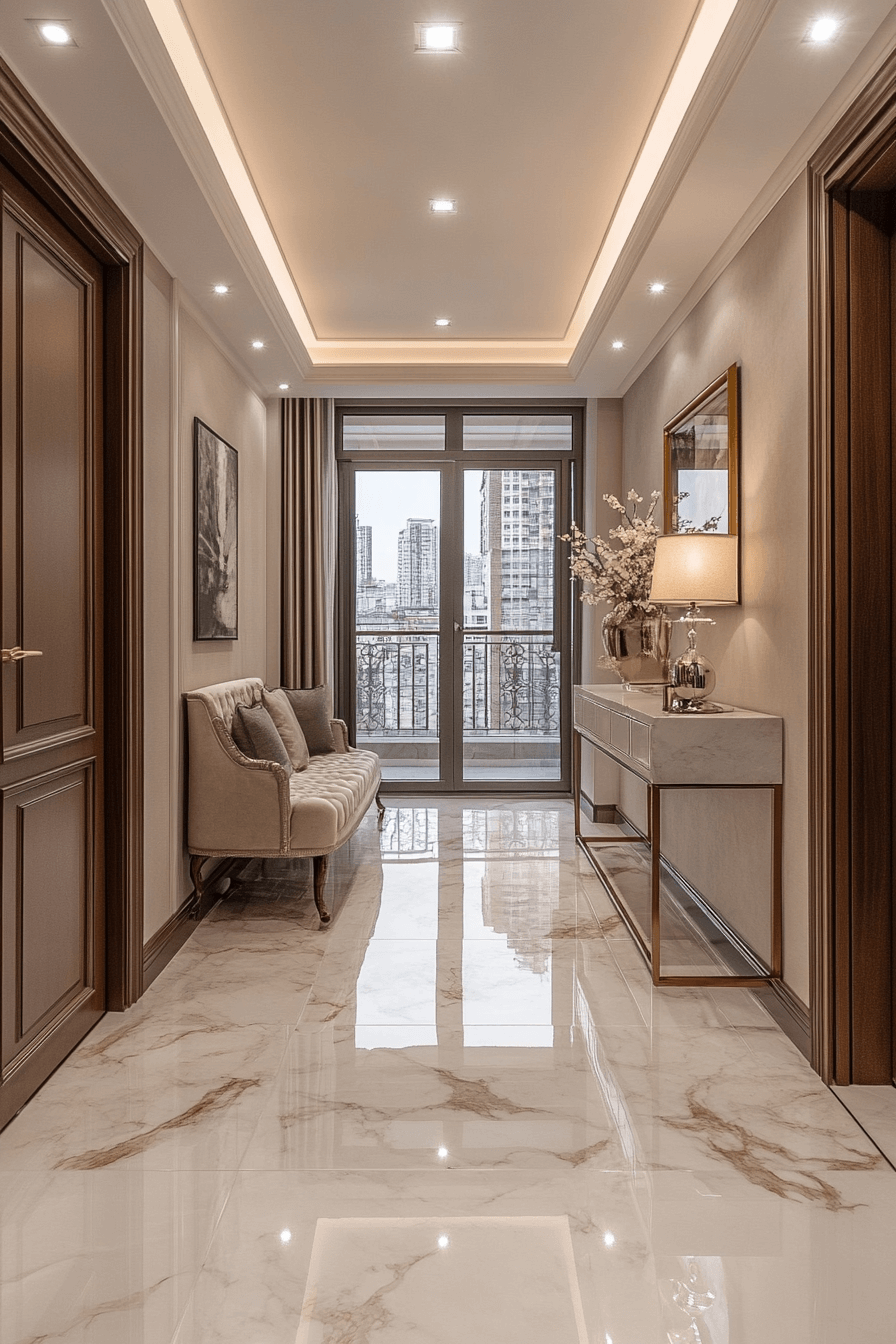 Small apartment entrance
