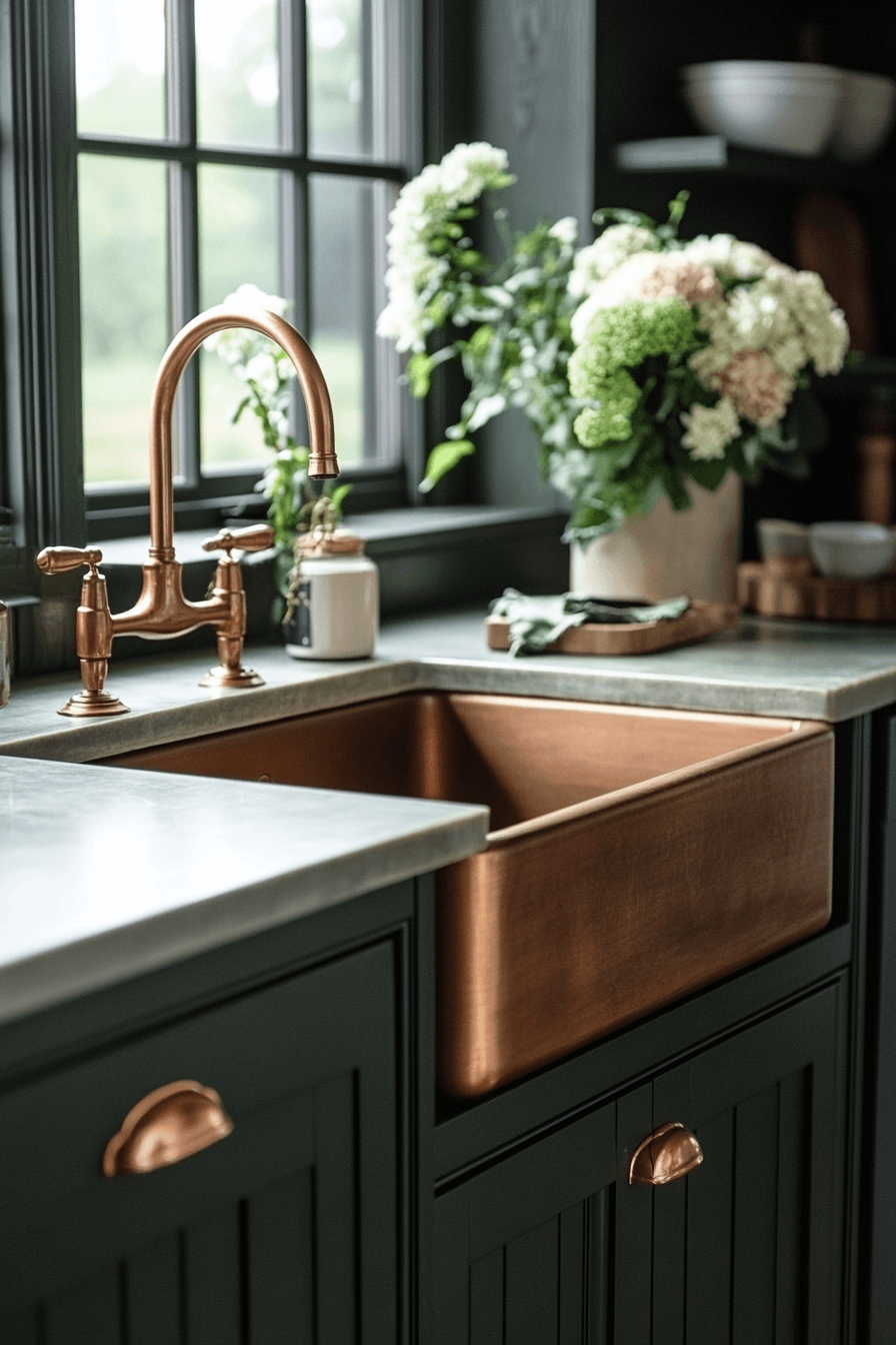 moody farmhouse kitchen