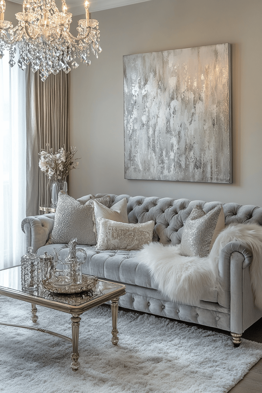 Grey couch aesthetic