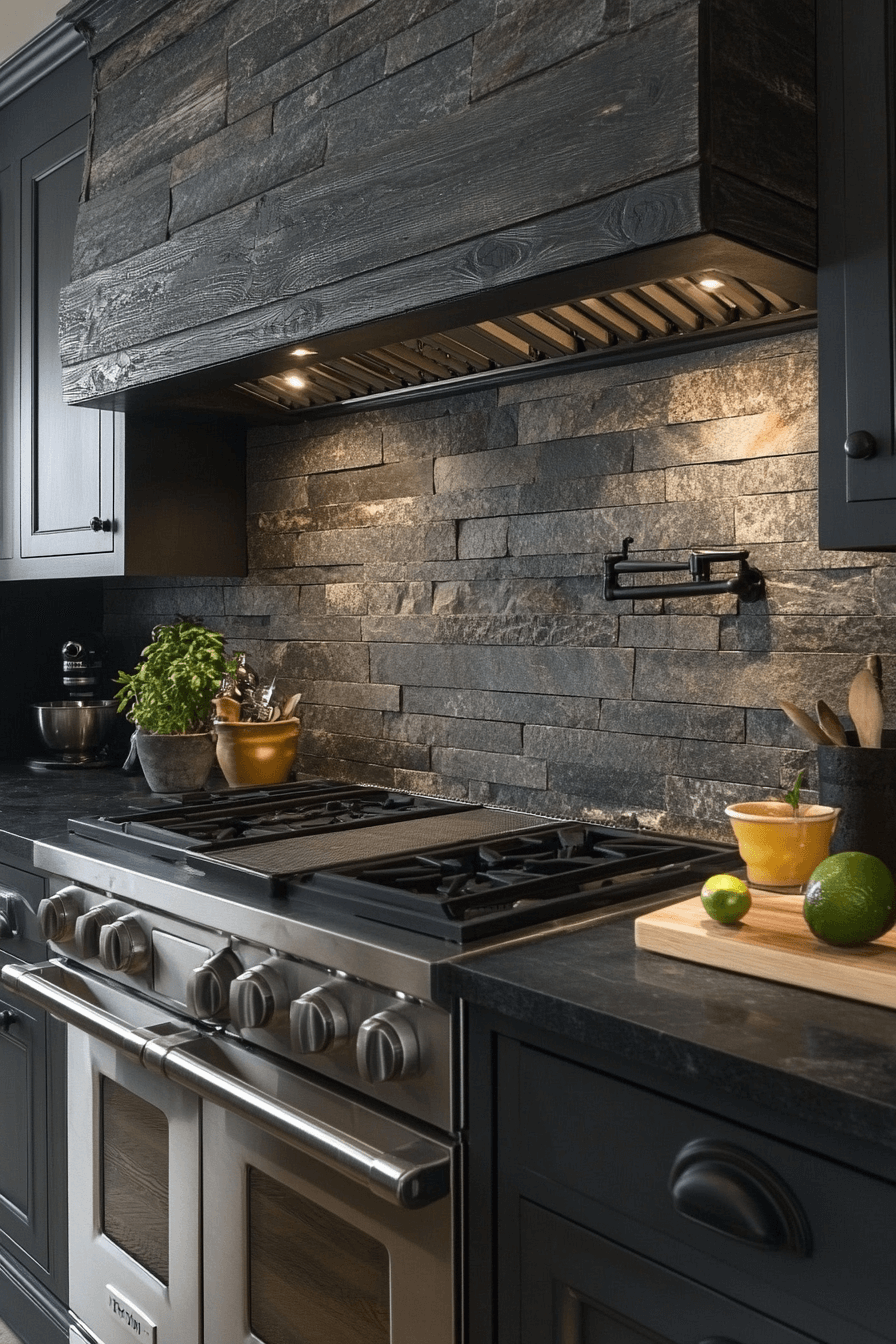moody farmhouse kitchen