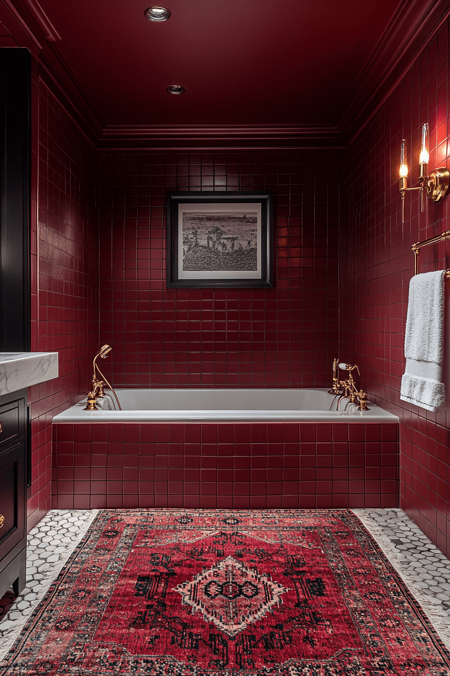 moody bathroom