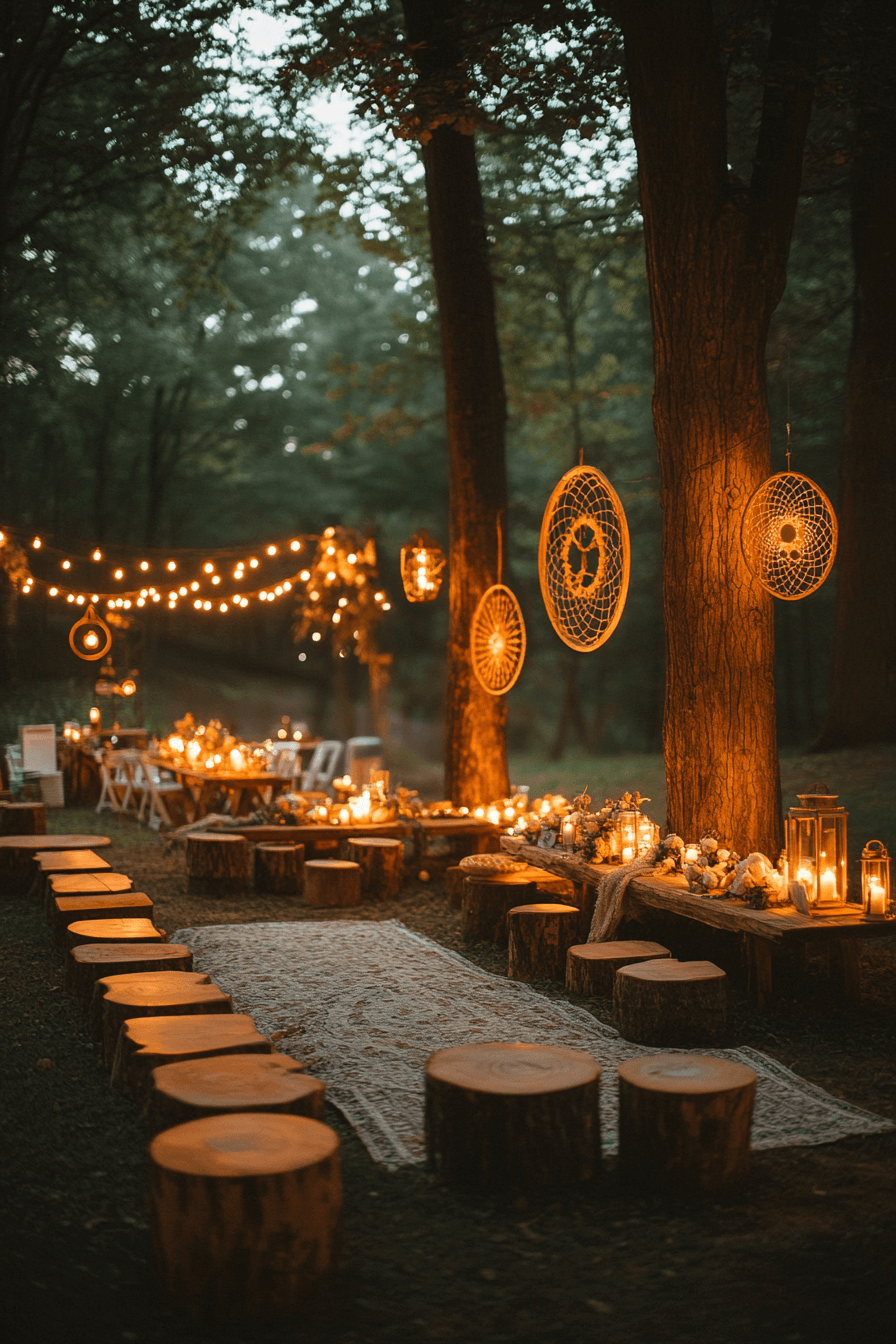 boho rustic wedding decor
