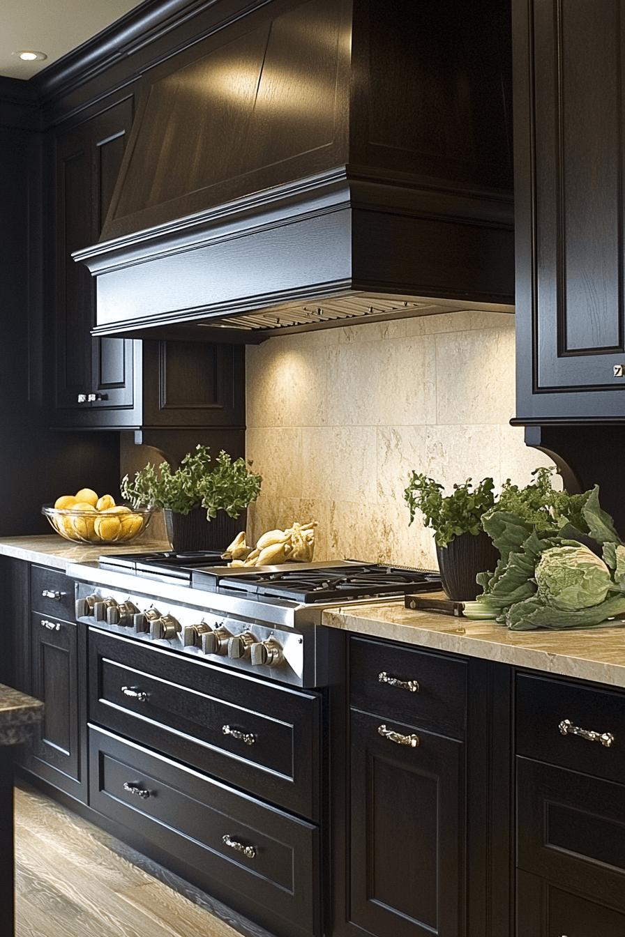 moody farmhouse kitchen