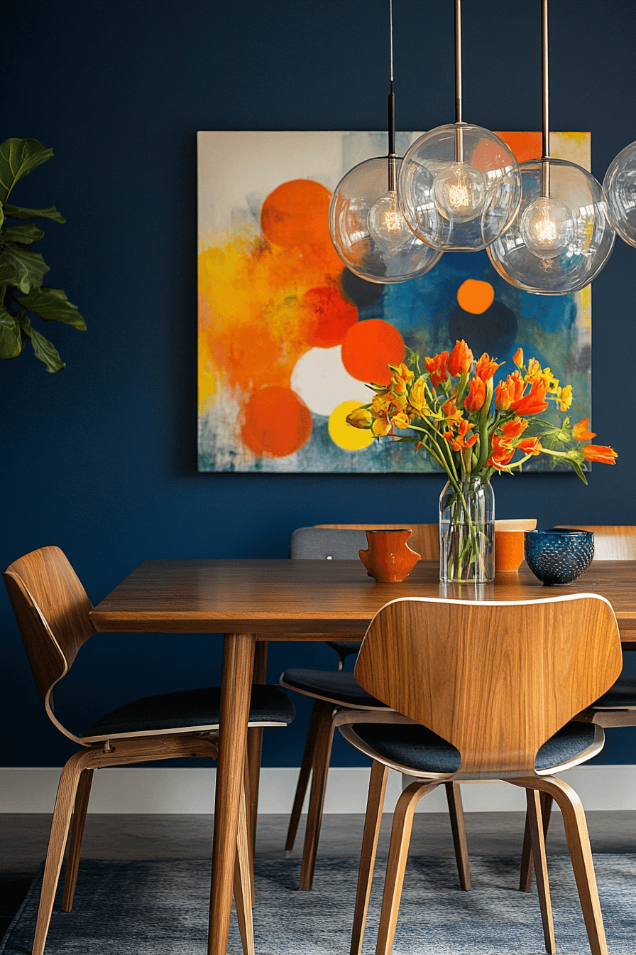 moody dining room