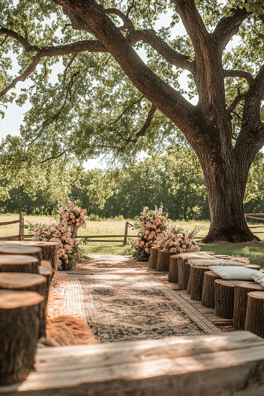 boho rustic wedding decor