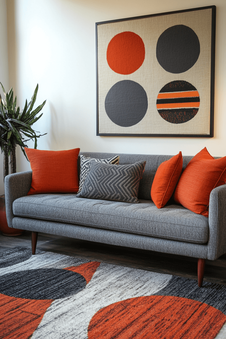 Grey couch aesthetic