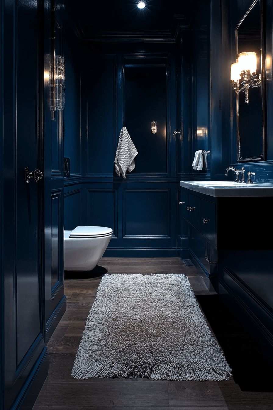 moody bathroom