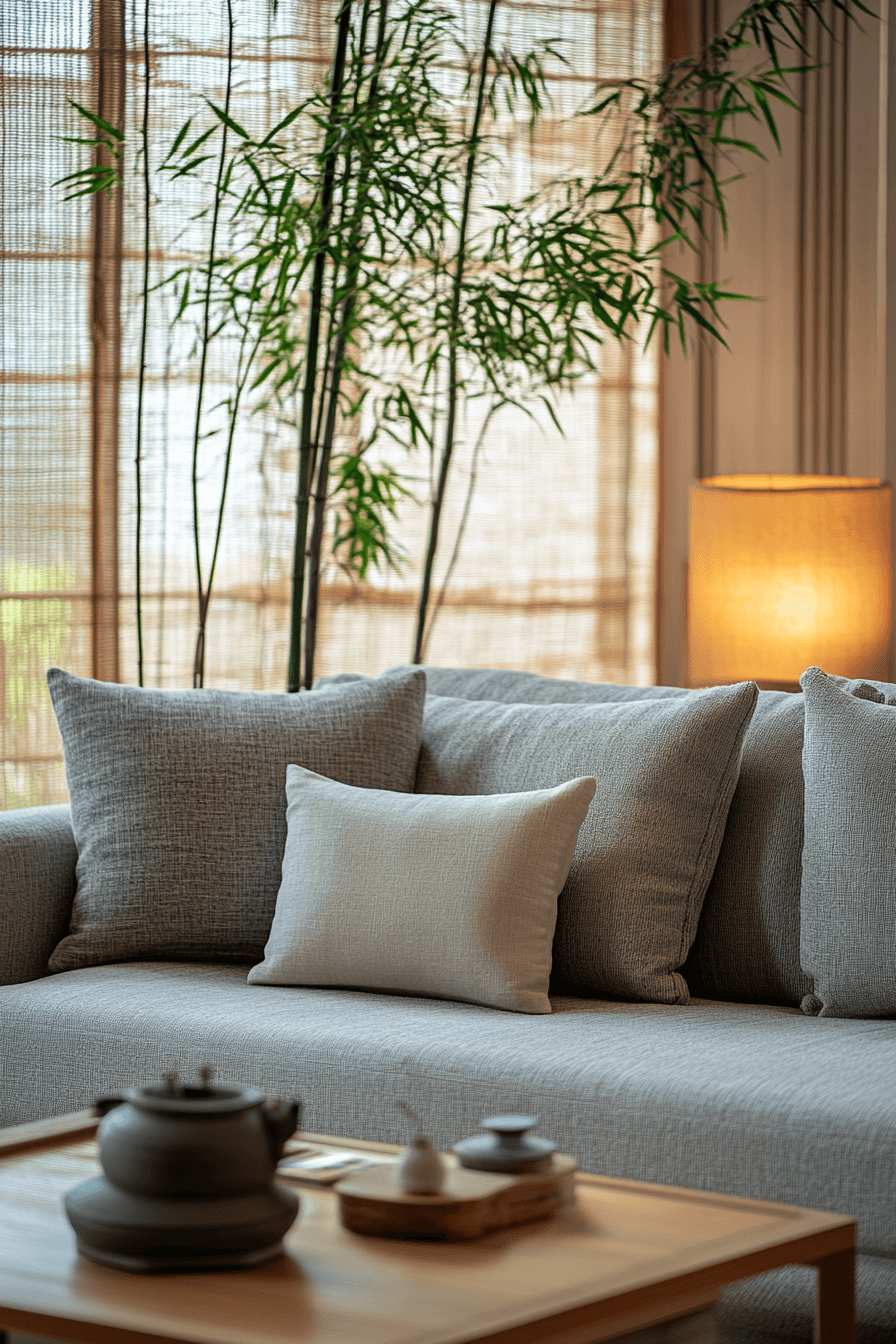 Grey couch aesthetic
