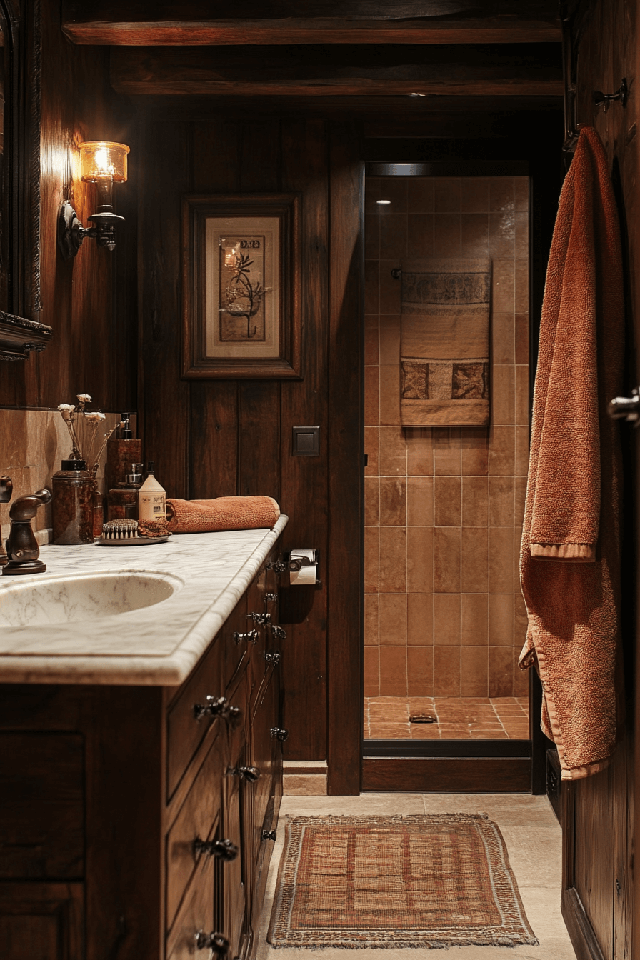 moody bathroom