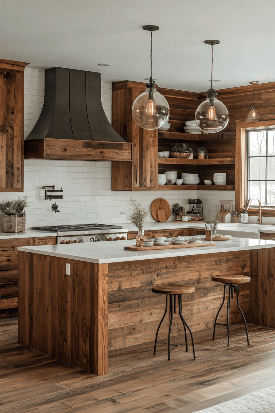 moody farmhouse kitchen
