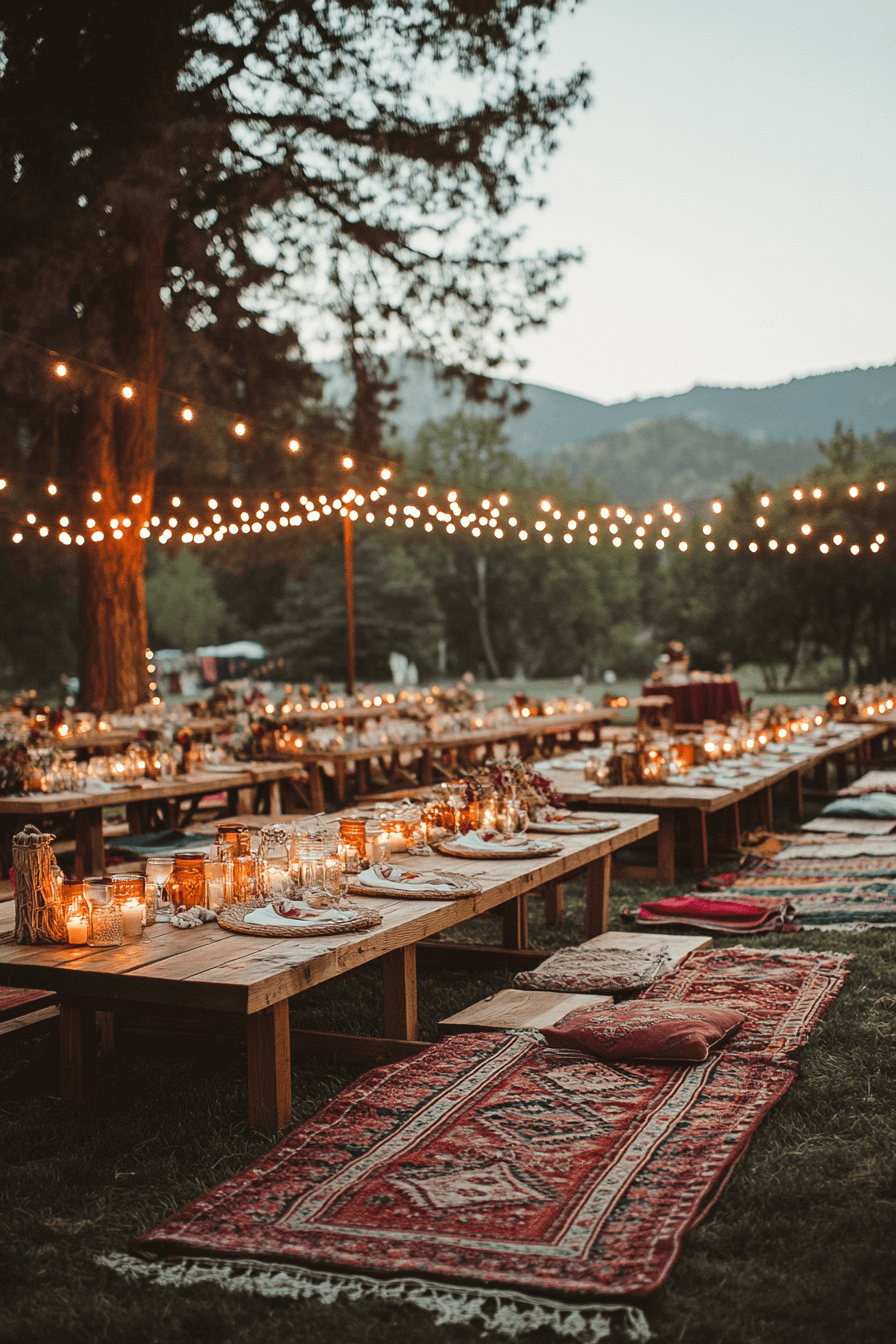 boho rustic wedding decor