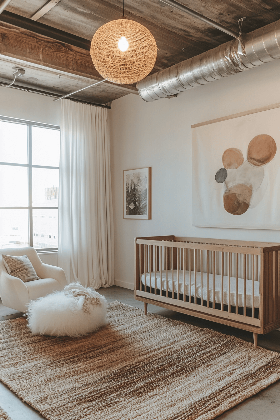 Industrial Chic Baby Room