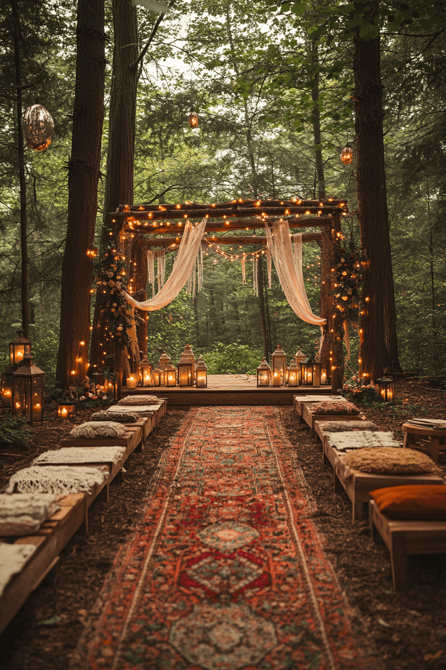 boho rustic wedding decor