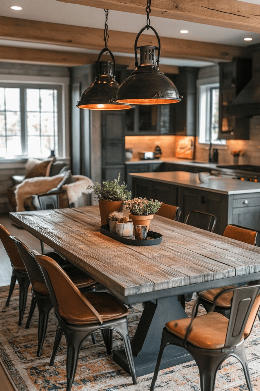 moody dining room