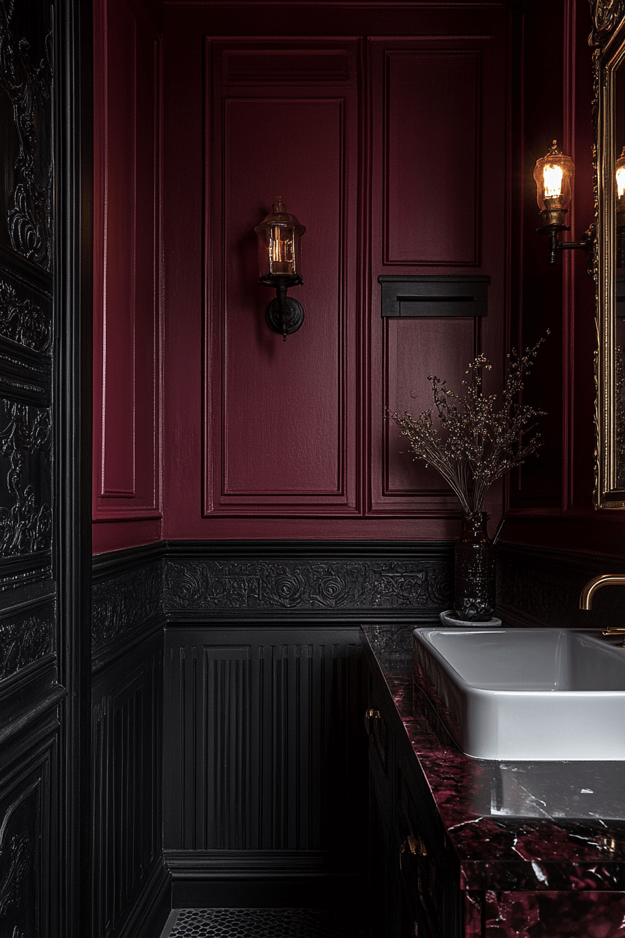 moody bathroom