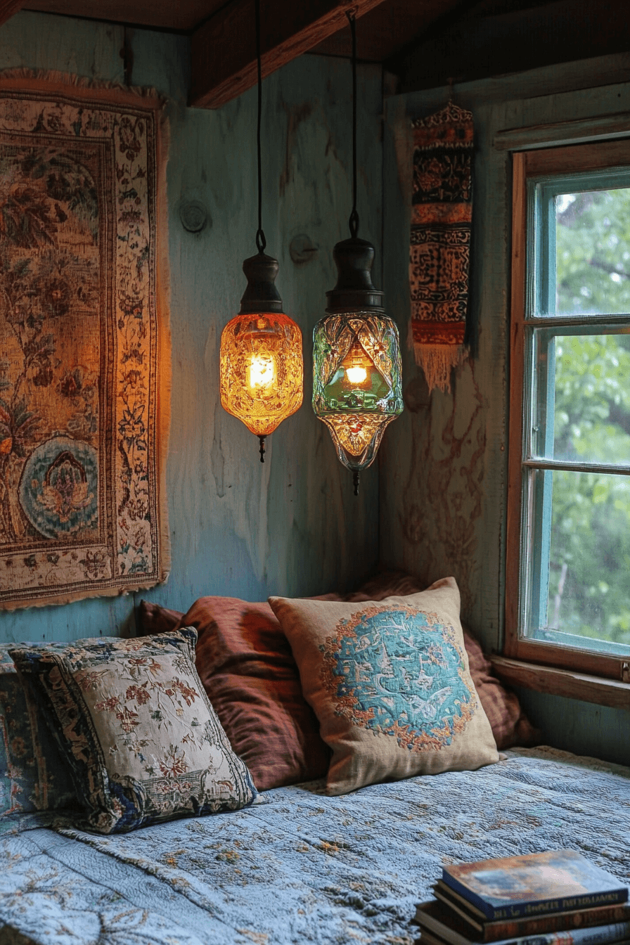boho vintage bedroom