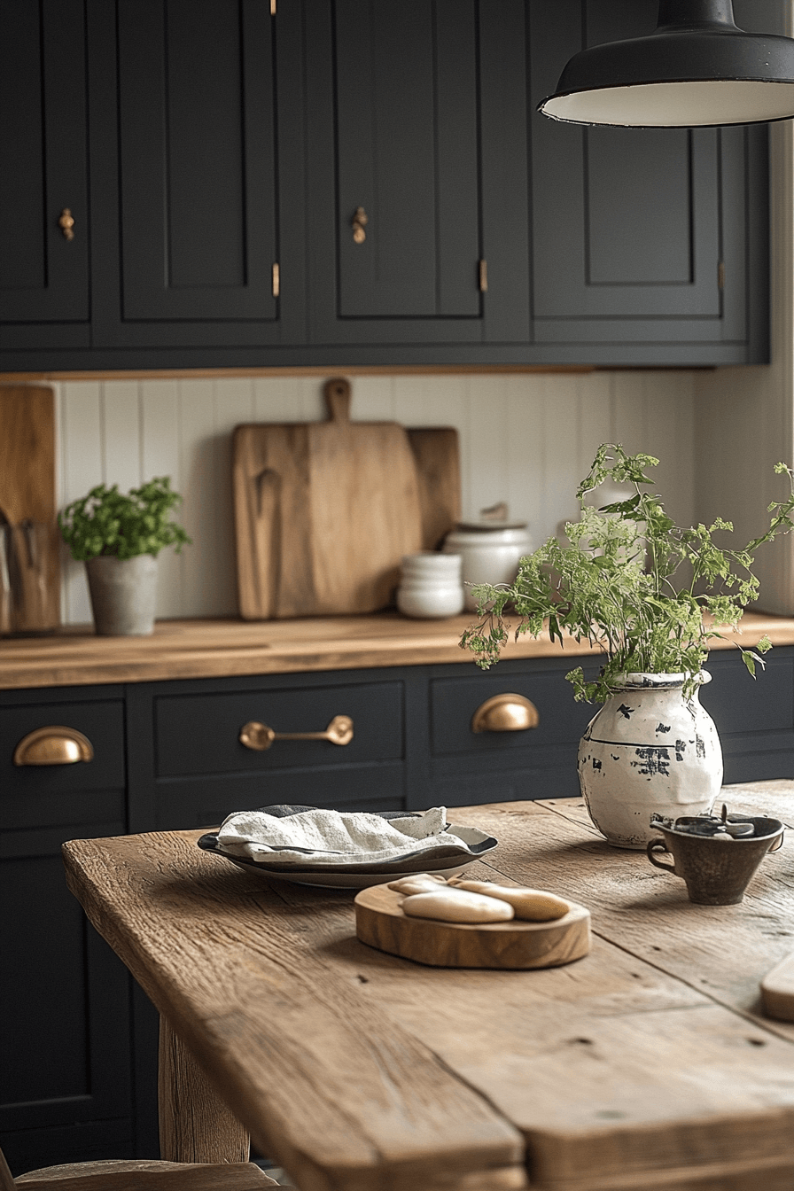 moody farmhouse kitchen