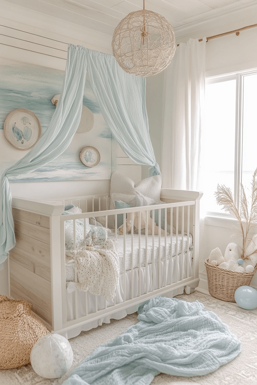 29 Coastal Baby Room Ideas to Add Coastal Elegance and Comfort to Your Baby's Room Coastal Baby Room