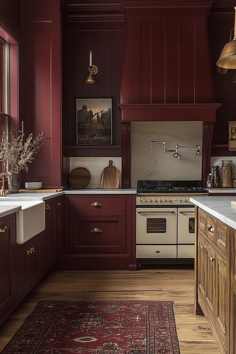 moody farmhouse kitchen