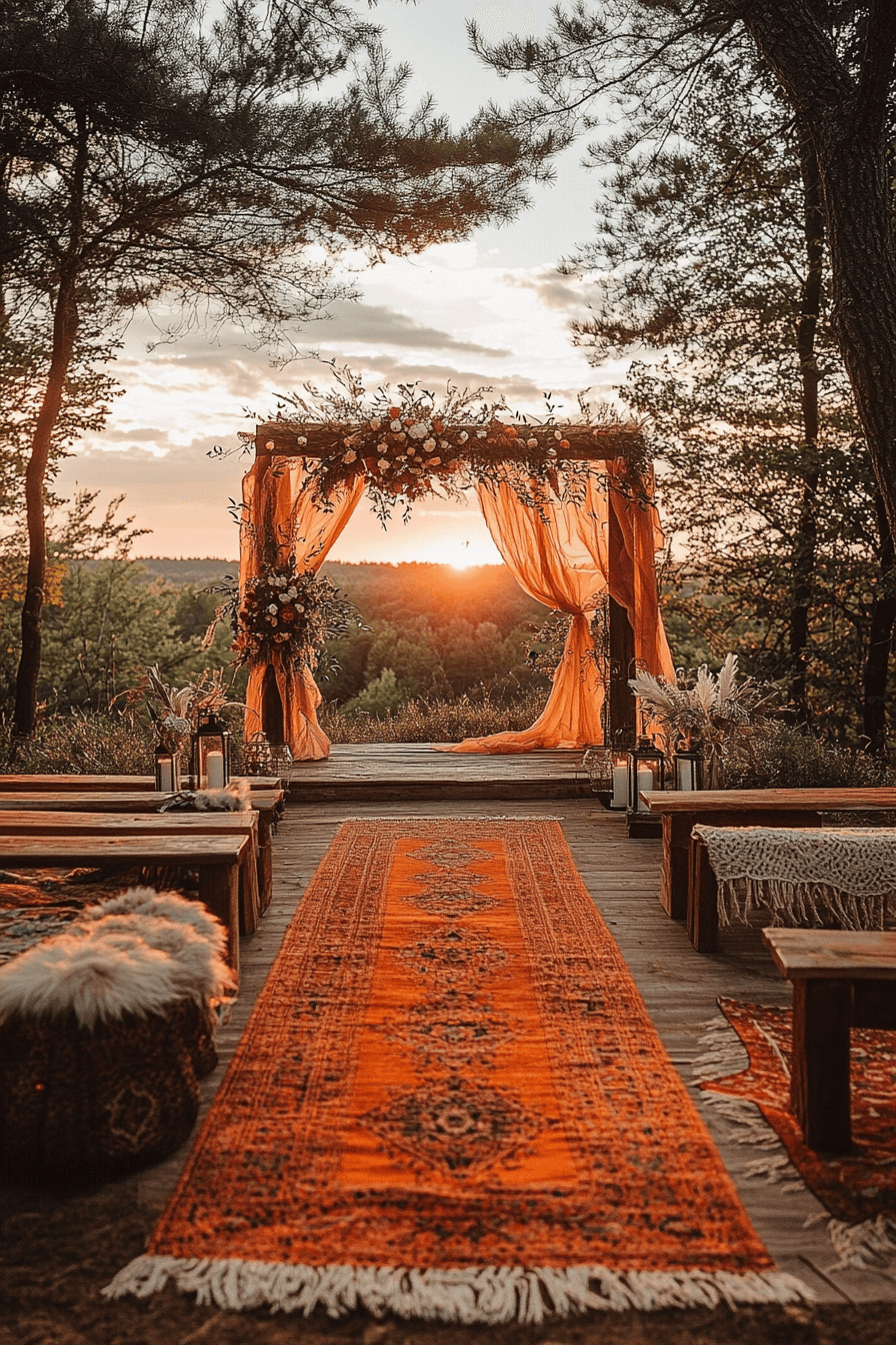 boho rustic wedding decor