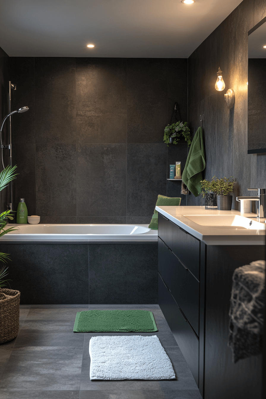 moody bathroom
