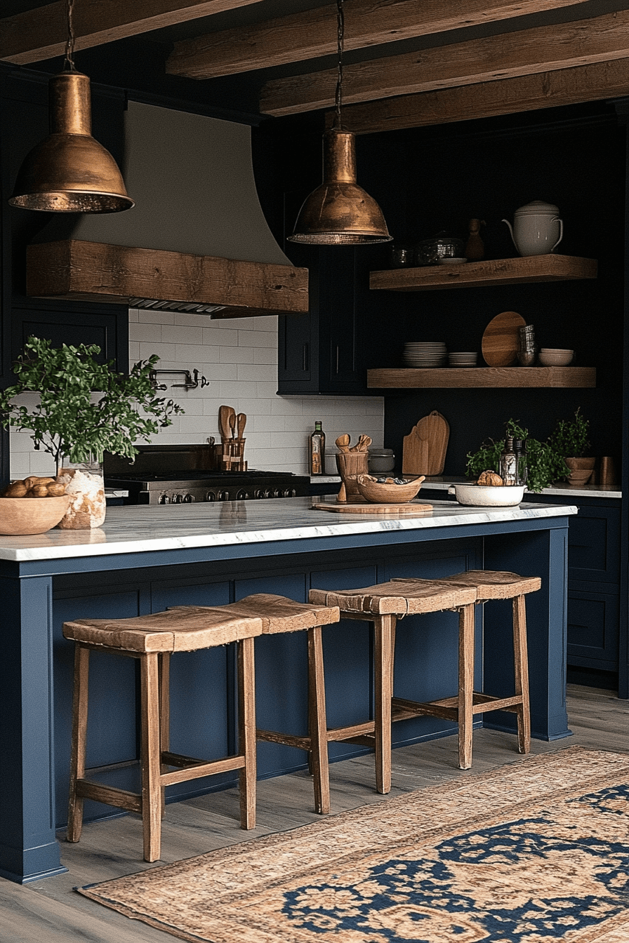 moody farmhouse kitchen