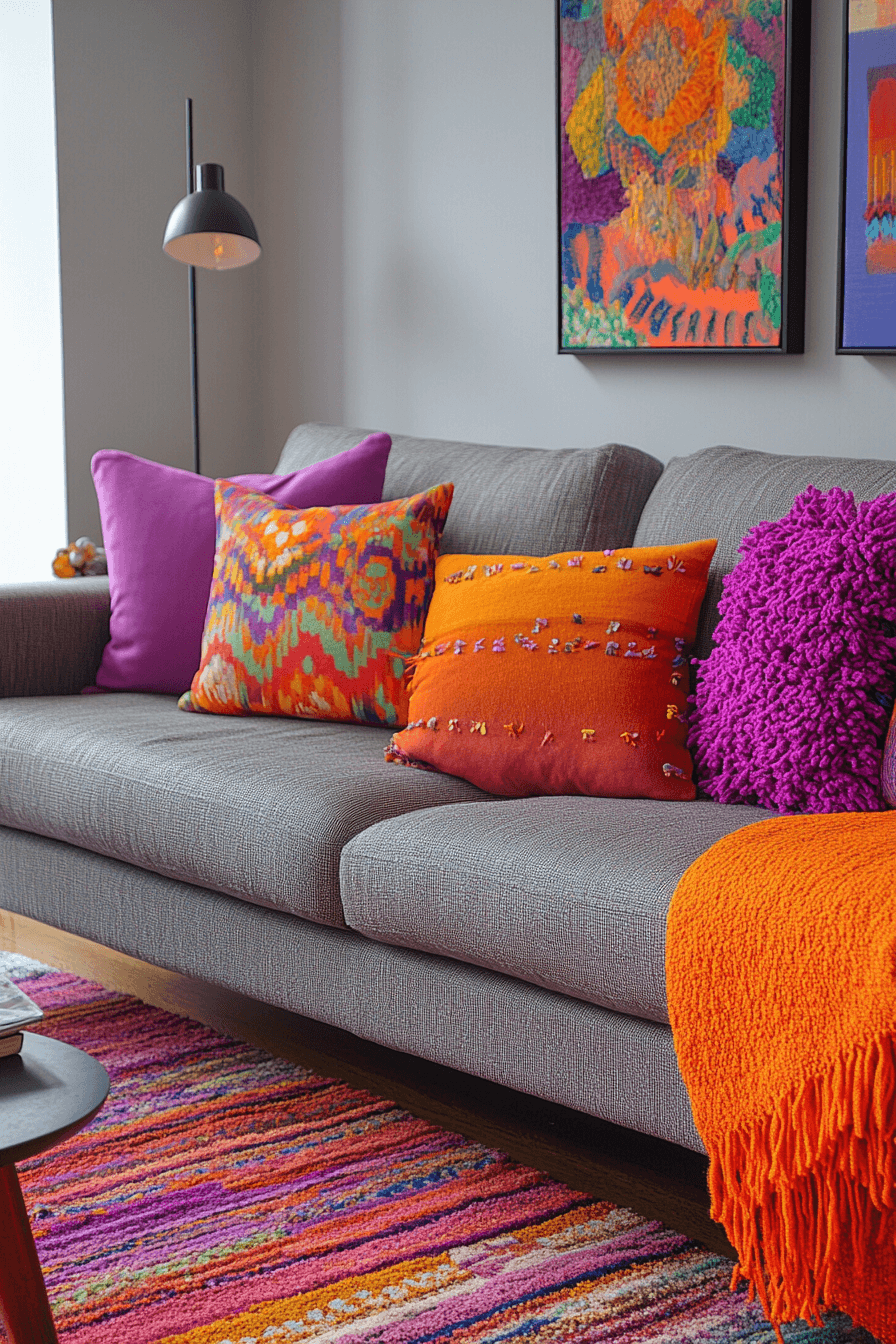 Grey couch aesthetic