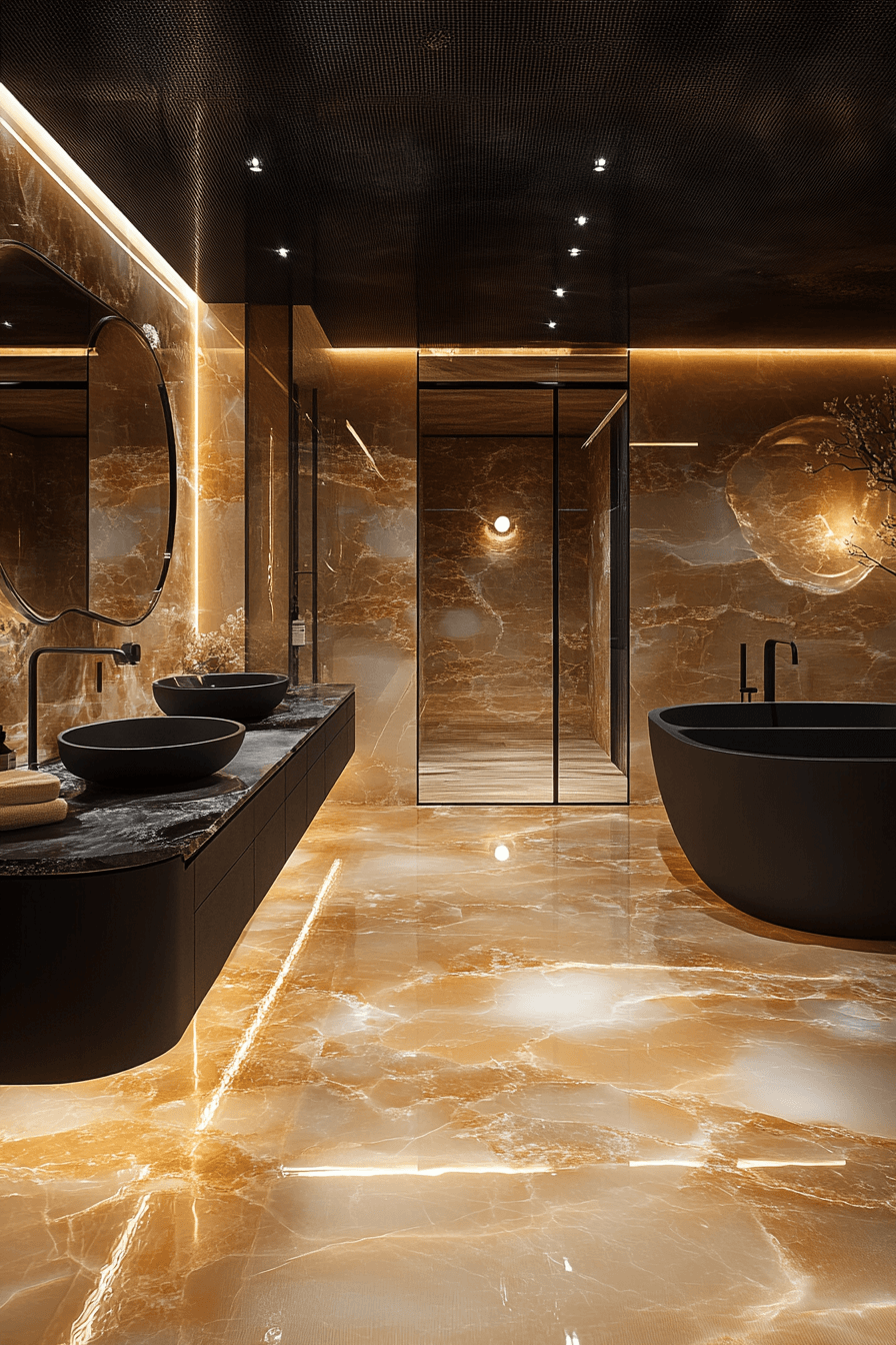 moody bathroom