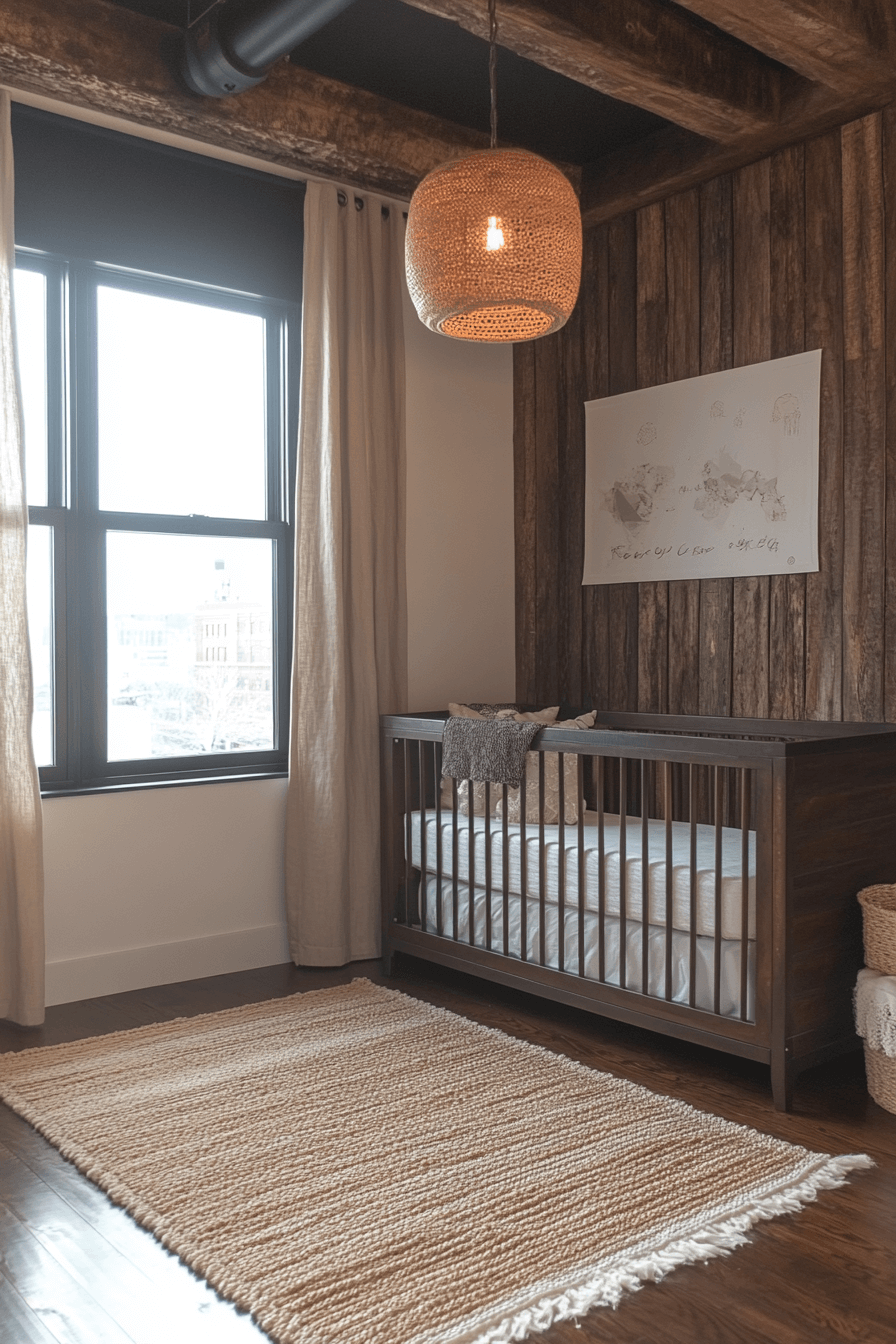 Industrial Chic Baby Room