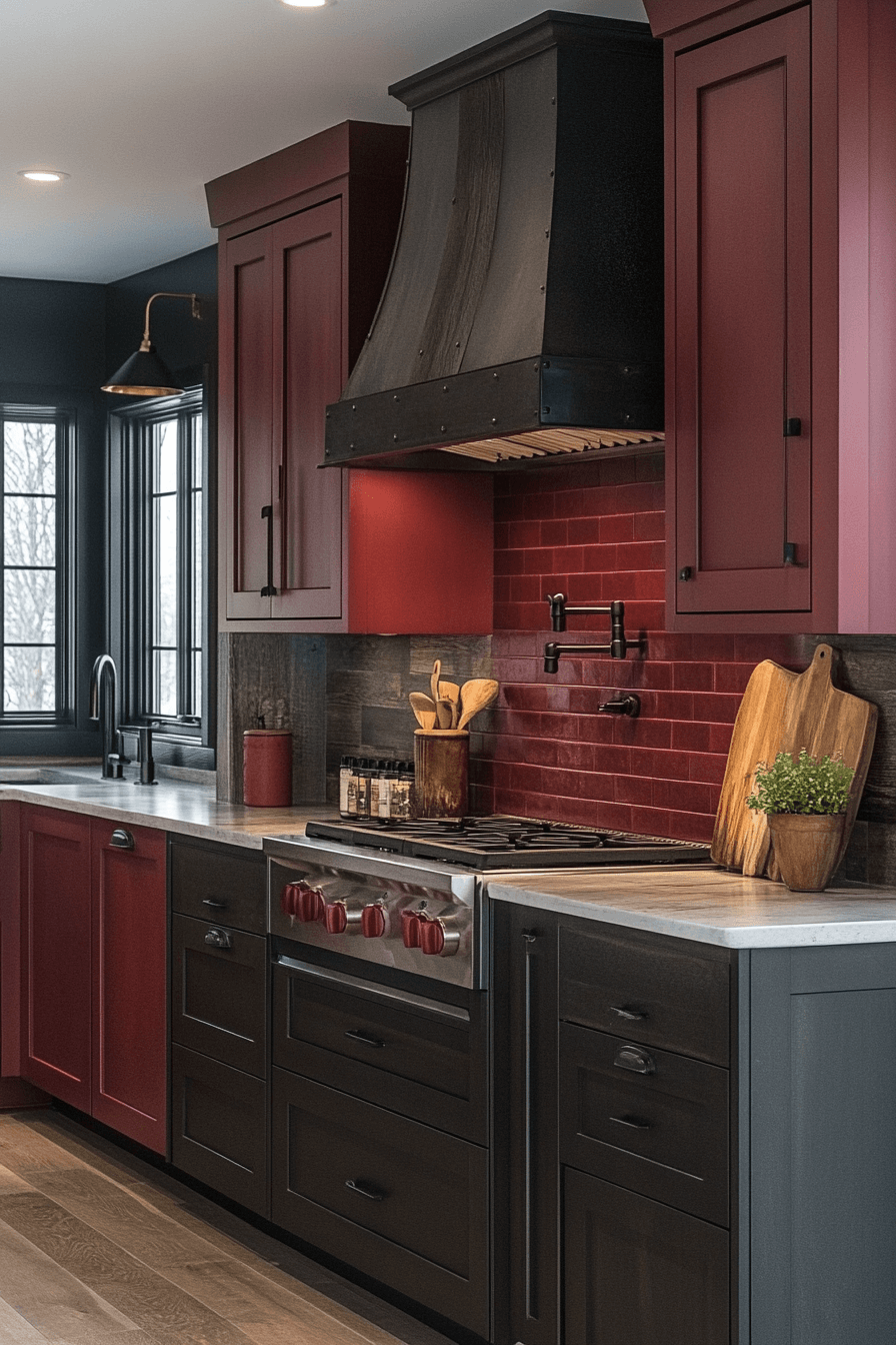 moody farmhouse kitchen
