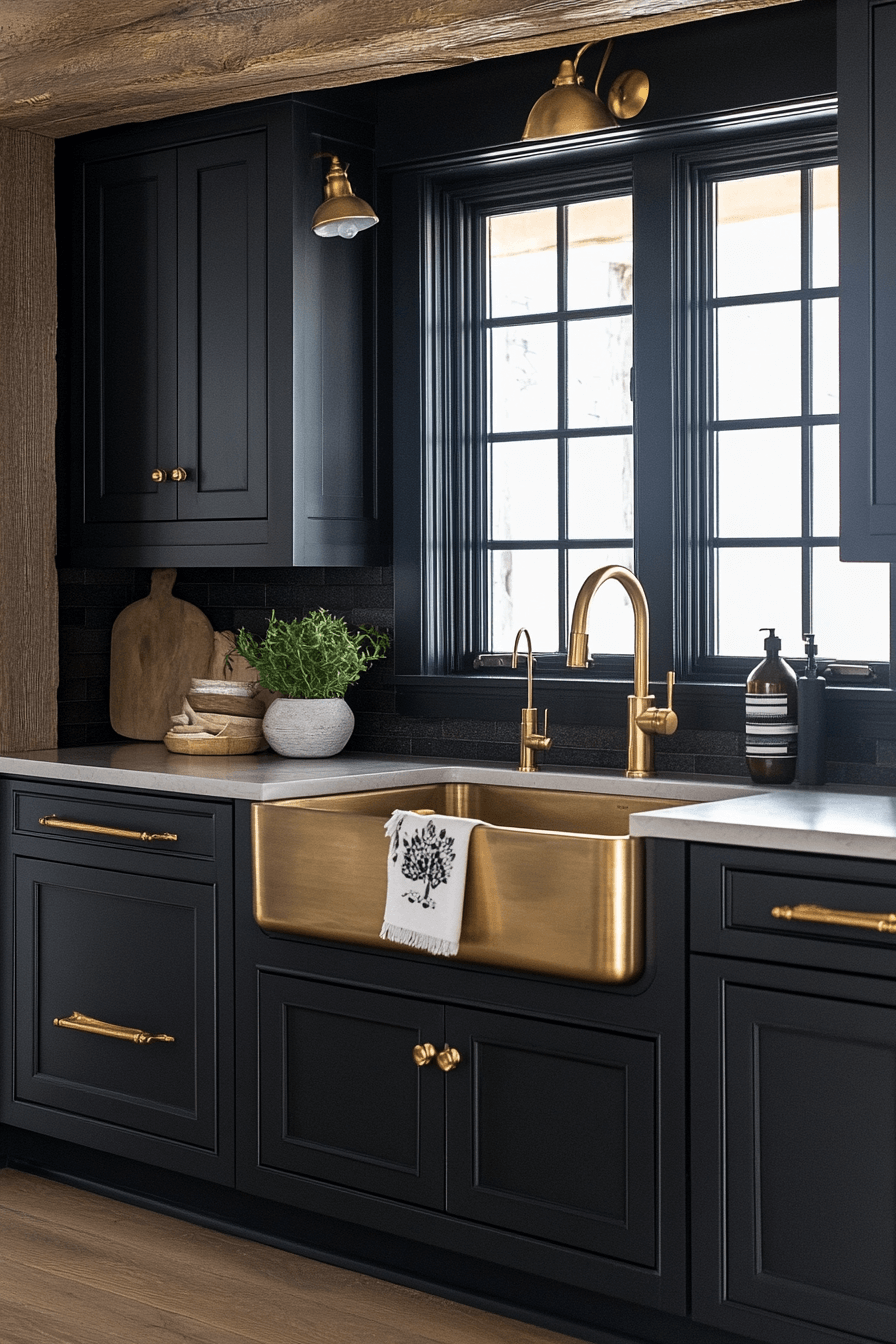 moody farmhouse kitchen