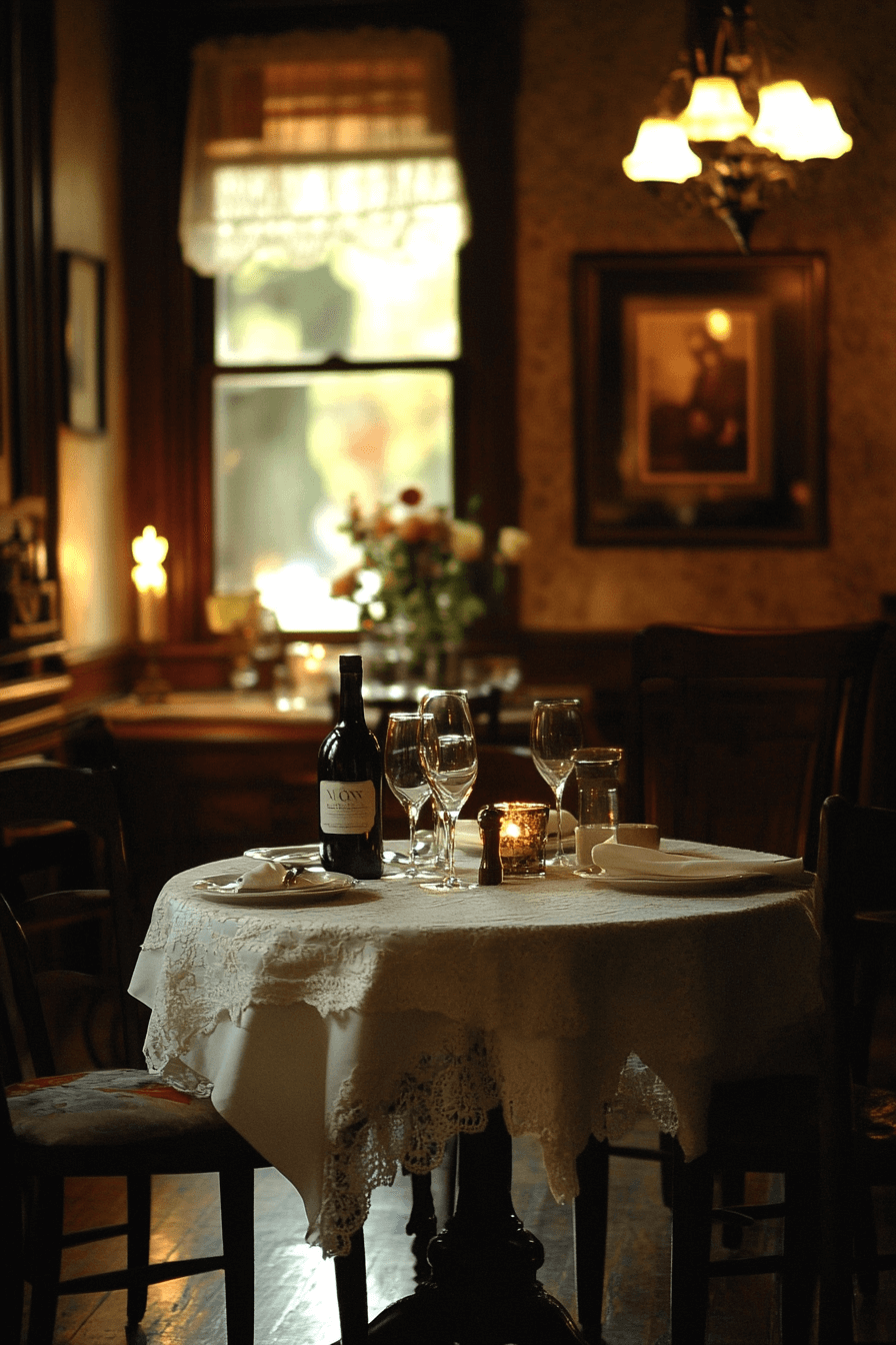 moody dining room