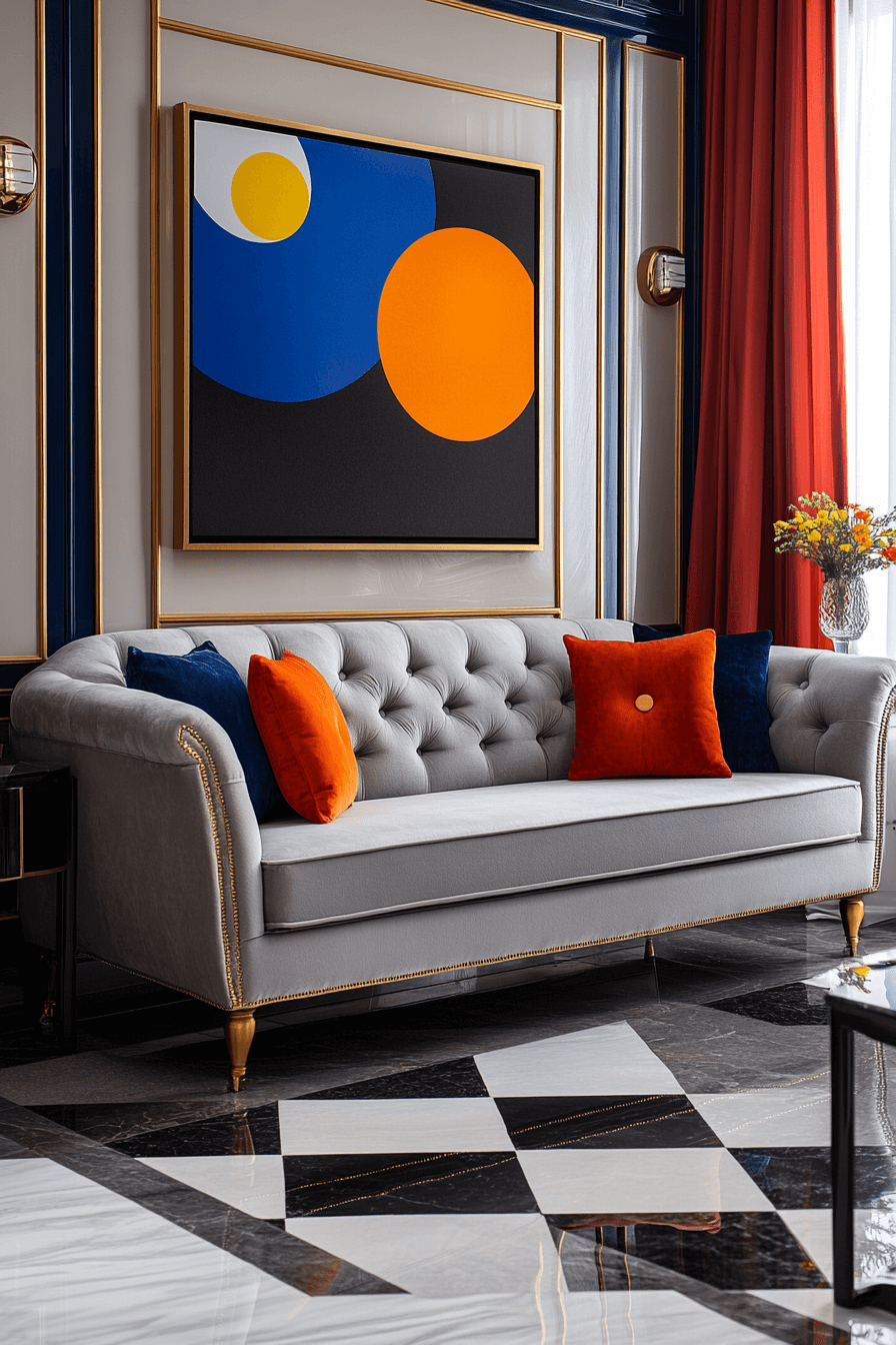 Grey couch aesthetic