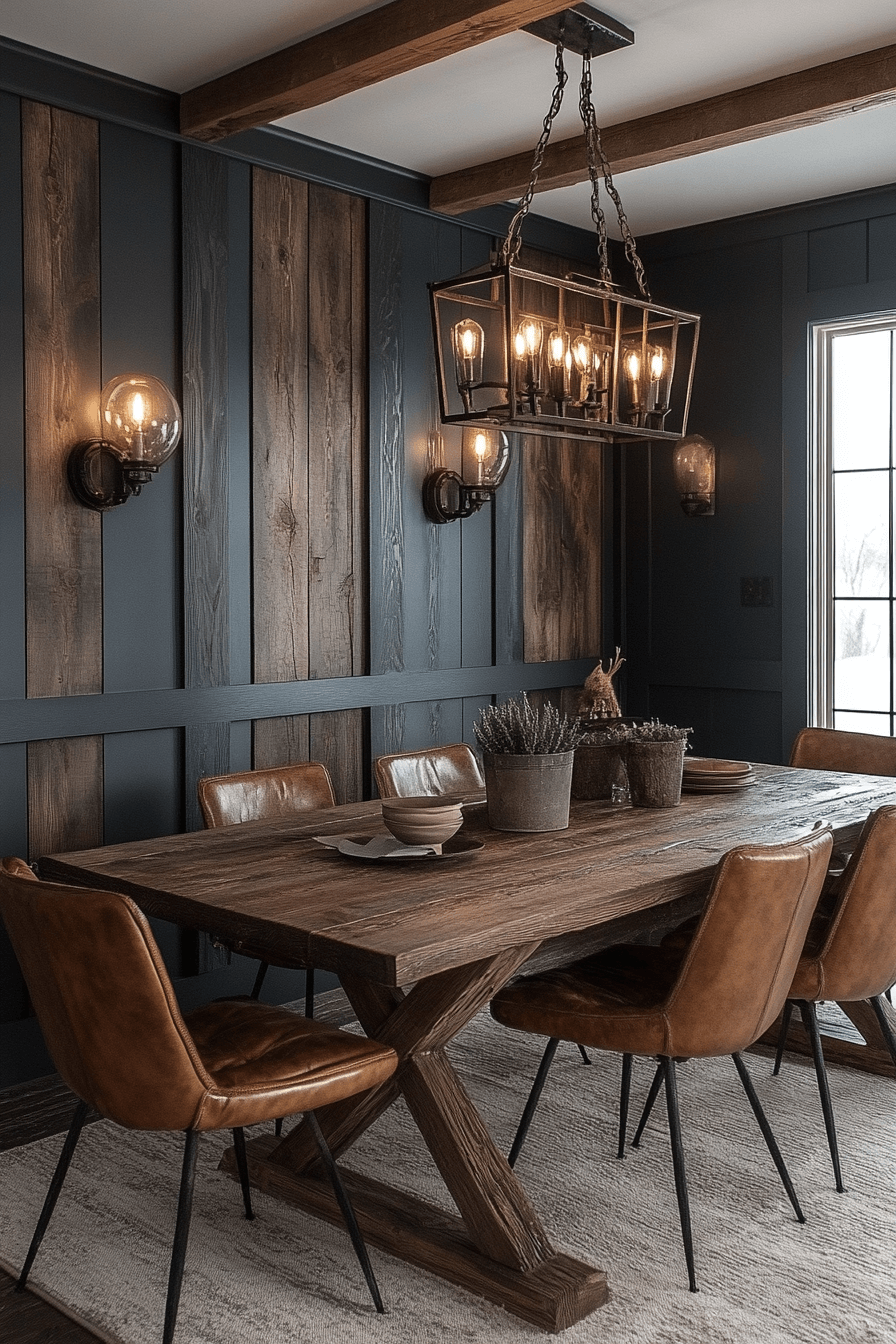 moody dining room