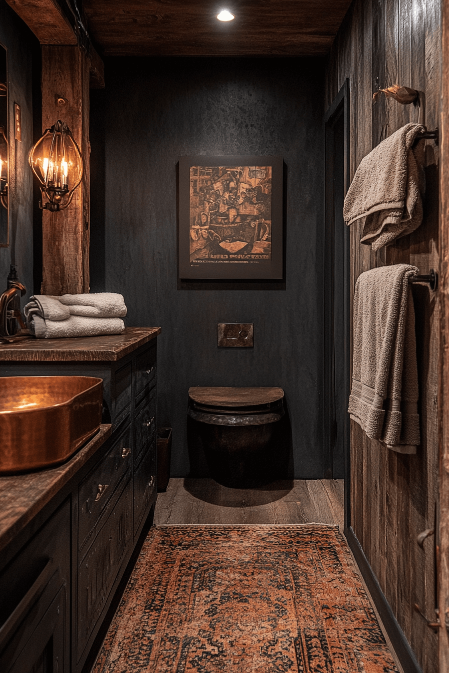 moody bathroom