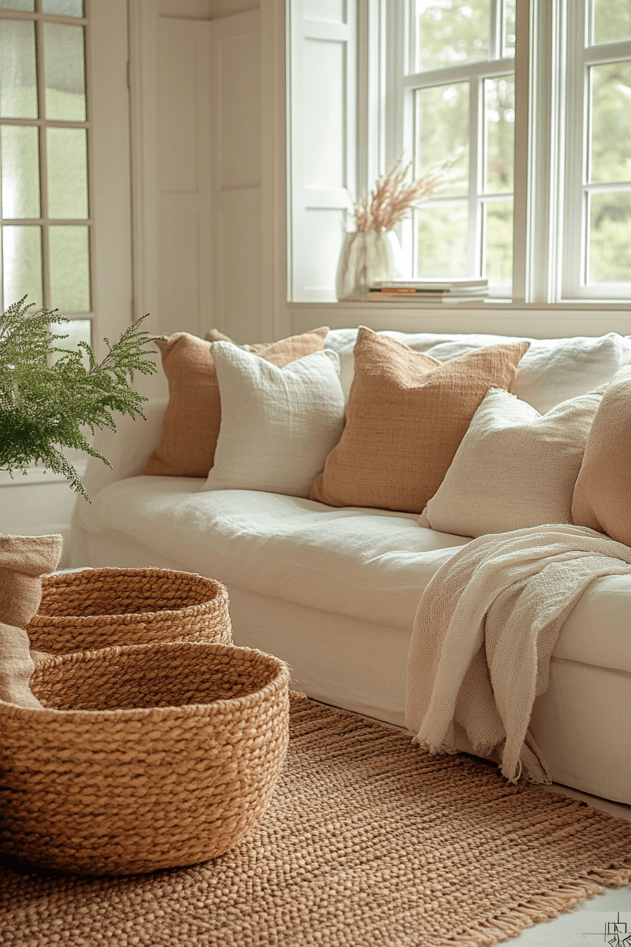 neutral spring home decor ideas