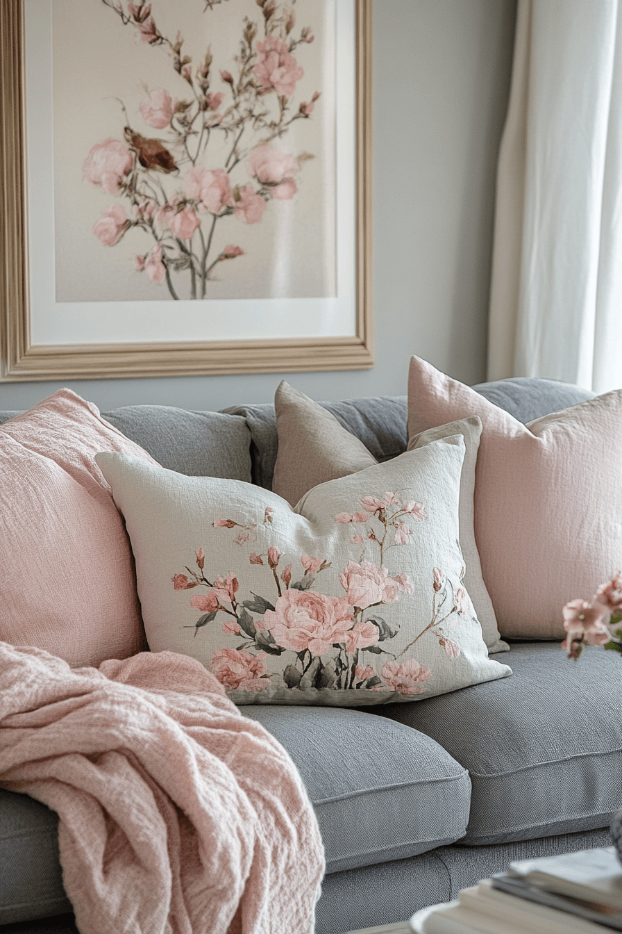 Grey couch aesthetic