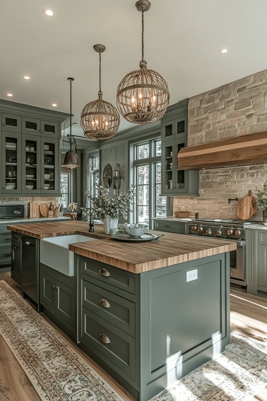 moody farmhouse kitchen