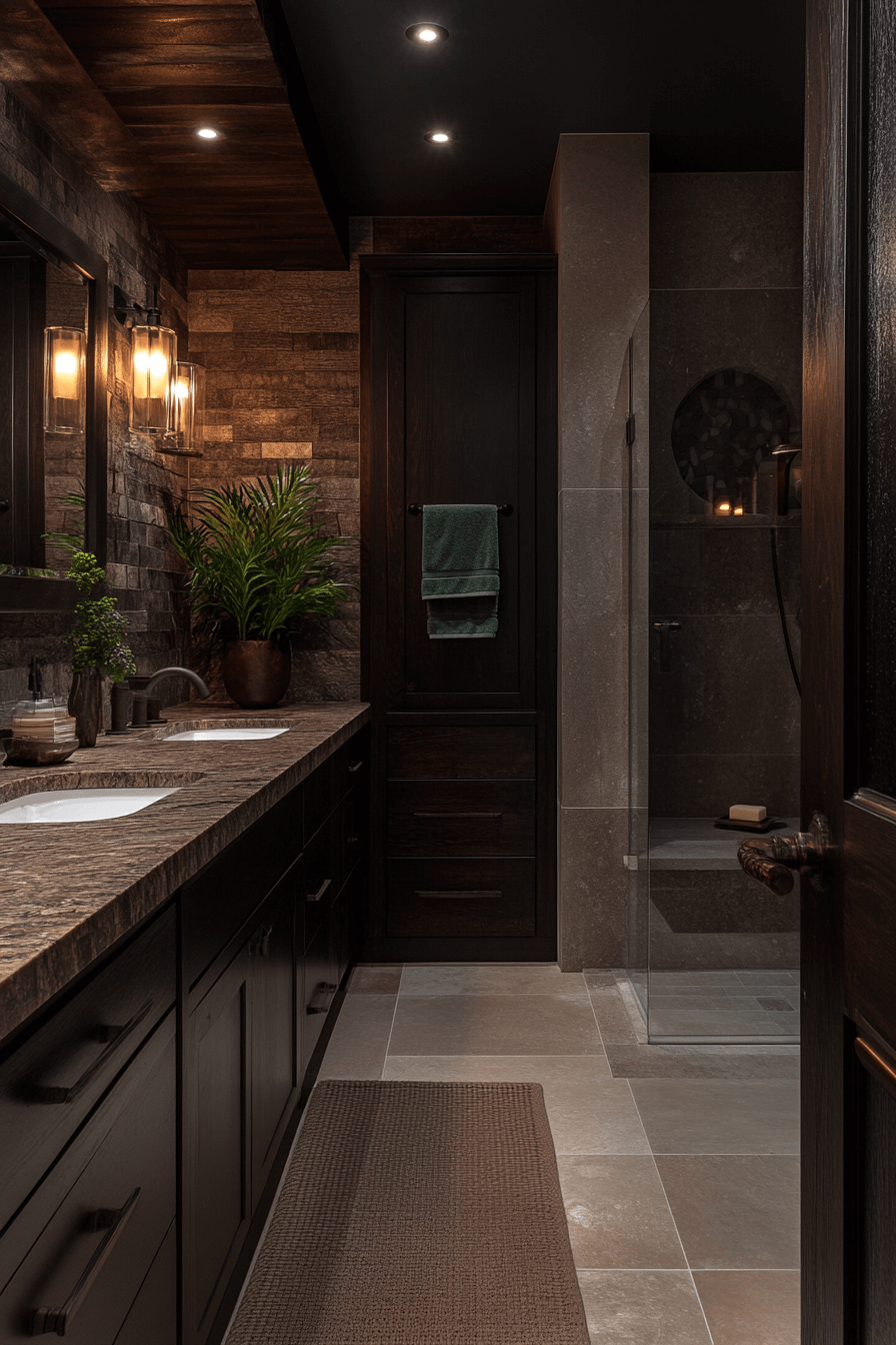 moody bathroom
