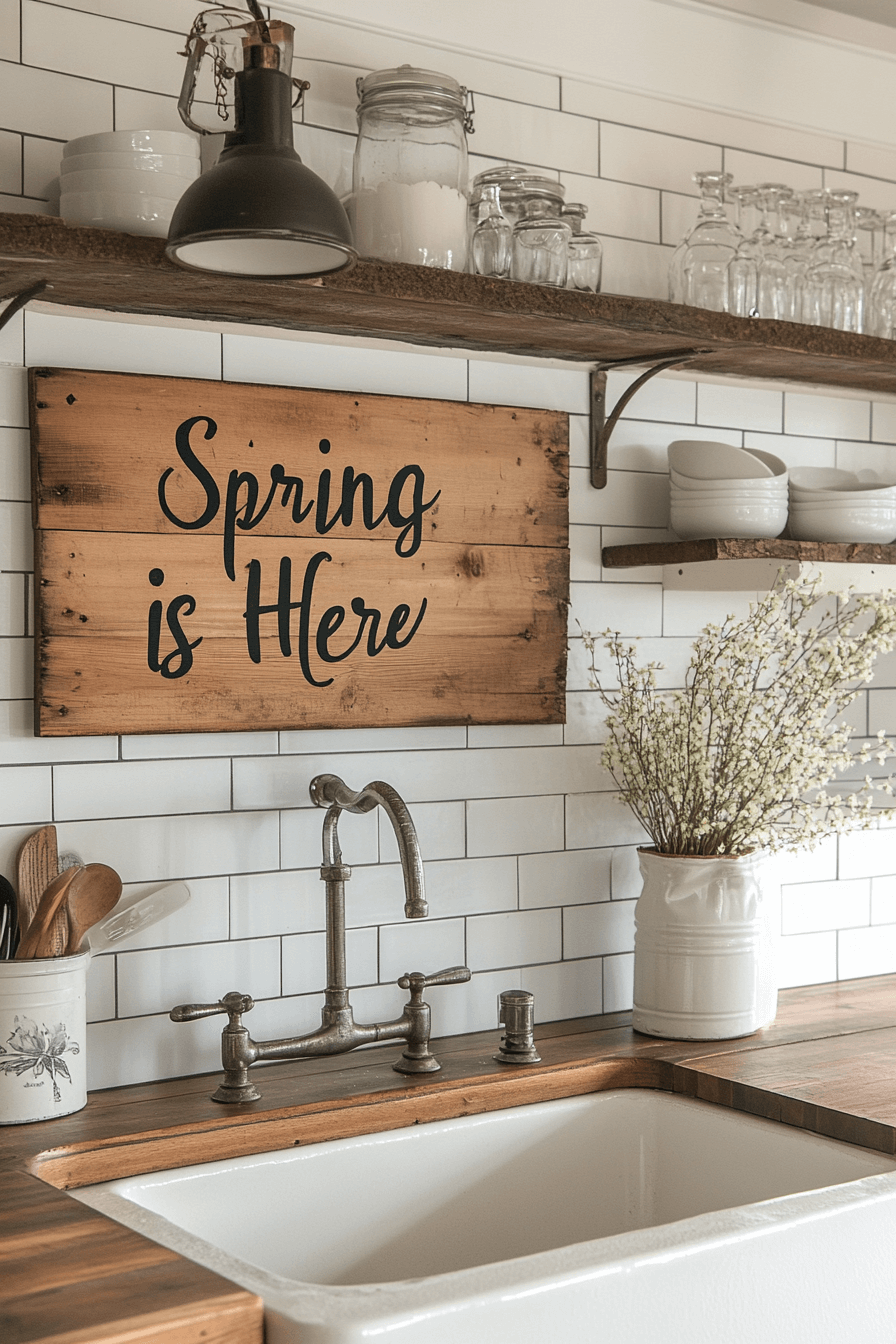 farmhouse spring home decor ideas