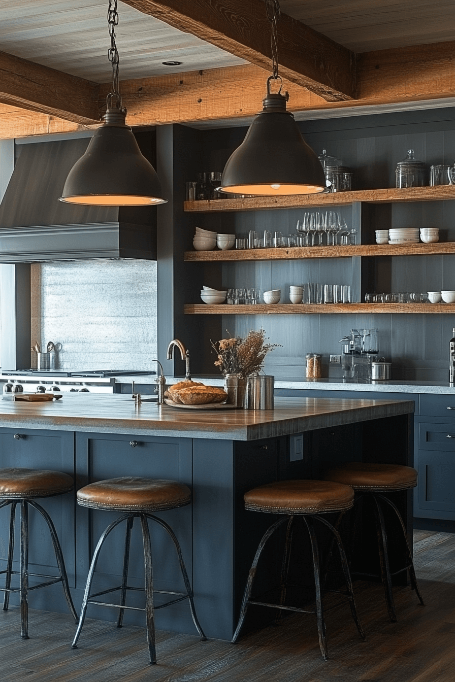 moody farmhouse kitchen