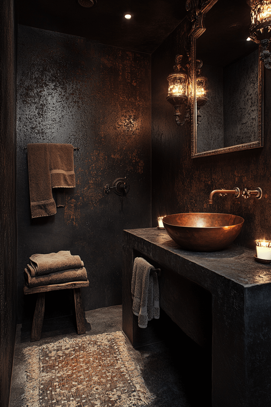moody bathroom