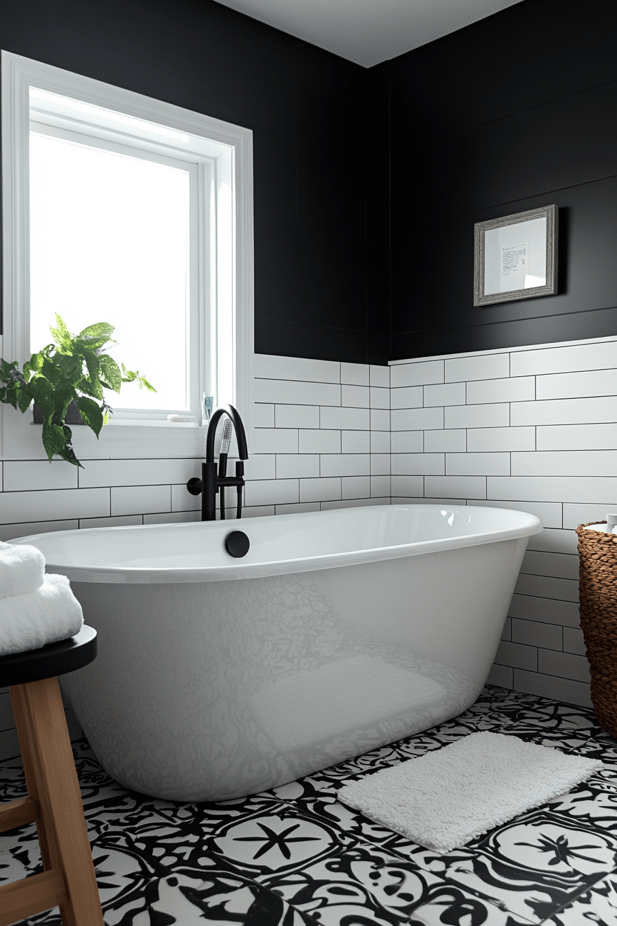 moody bathroom