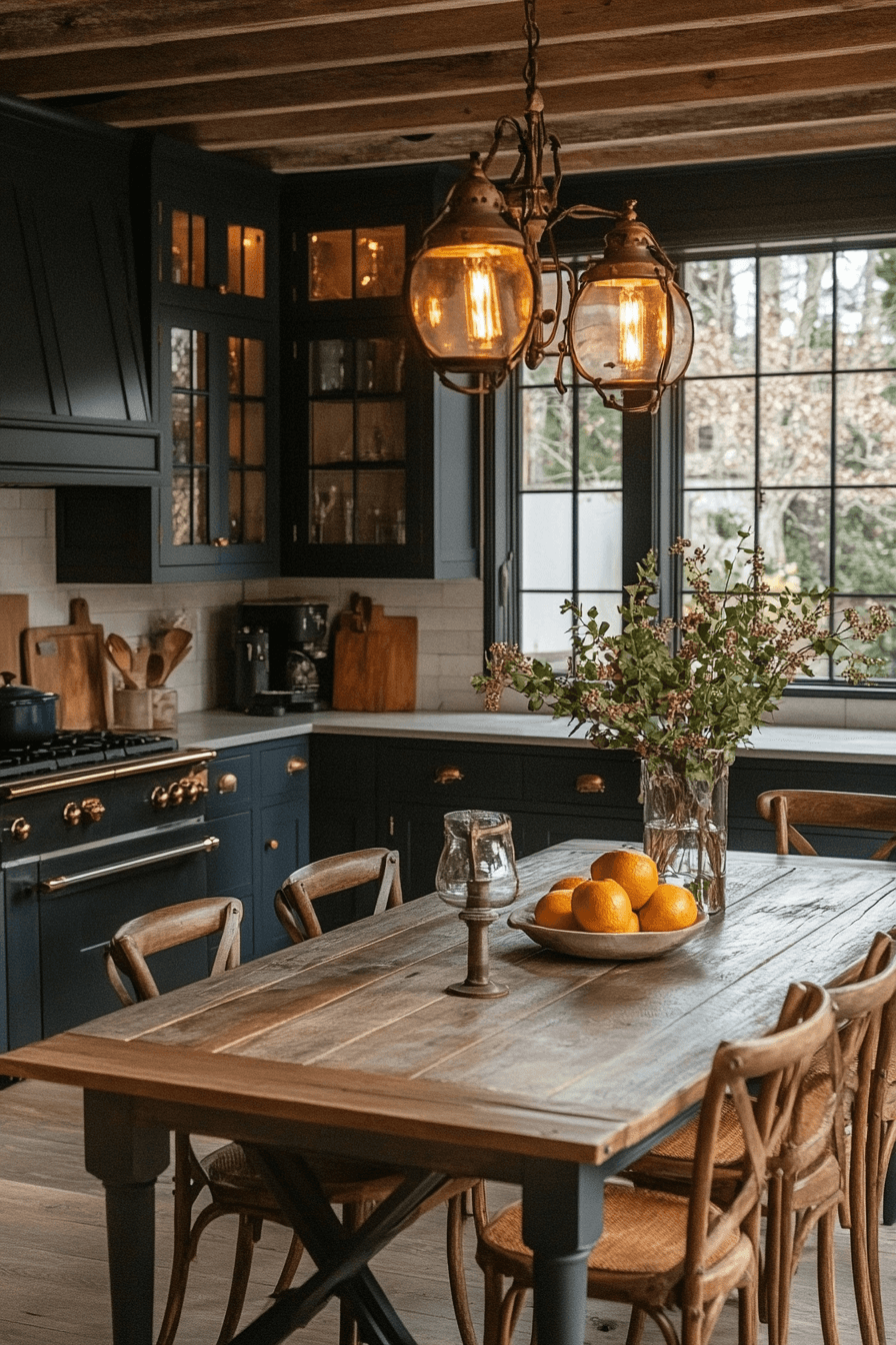 moody farmhouse kitchen
