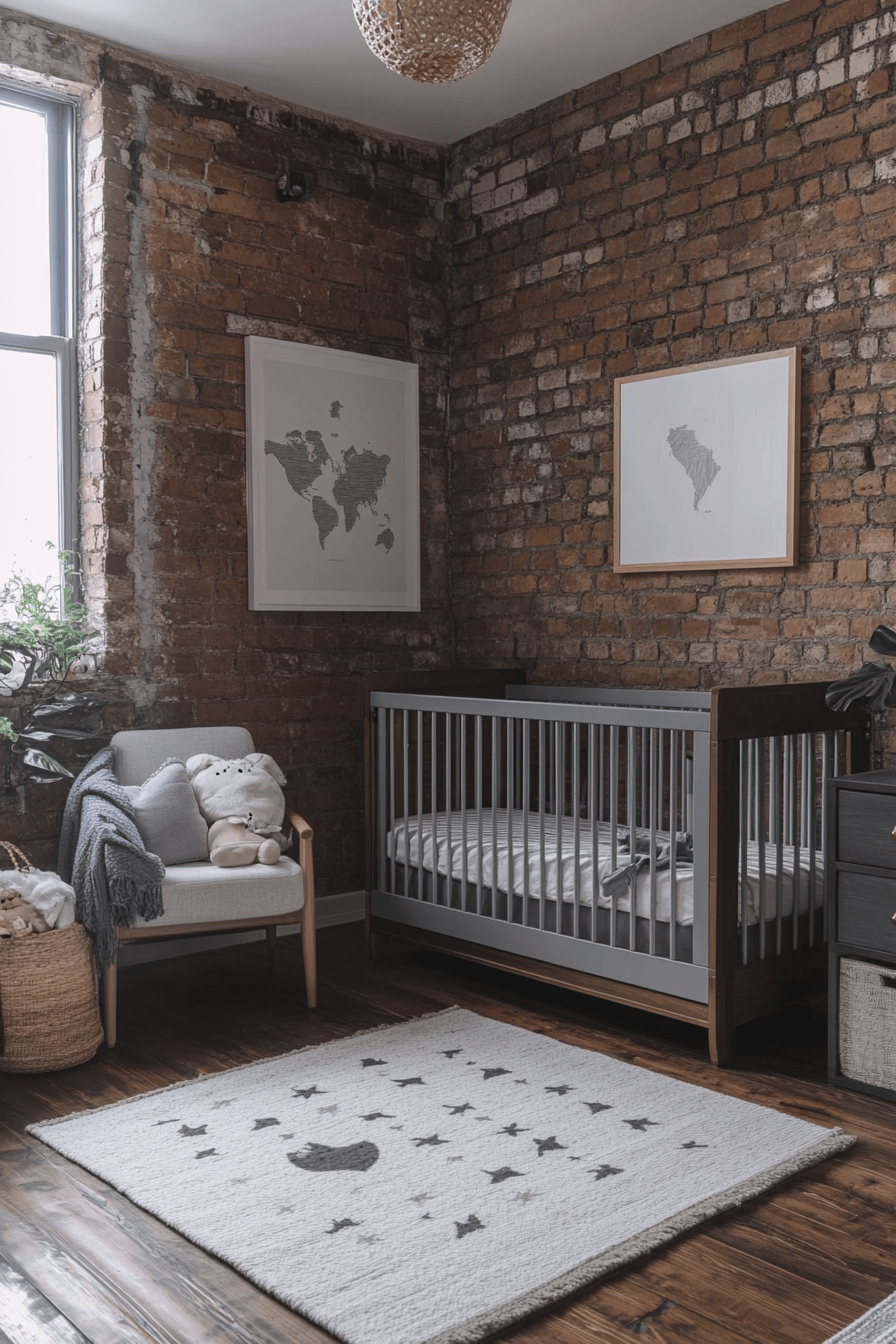 Industrial Chic Baby Room