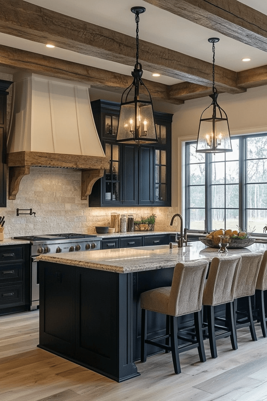 moody farmhouse kitchen