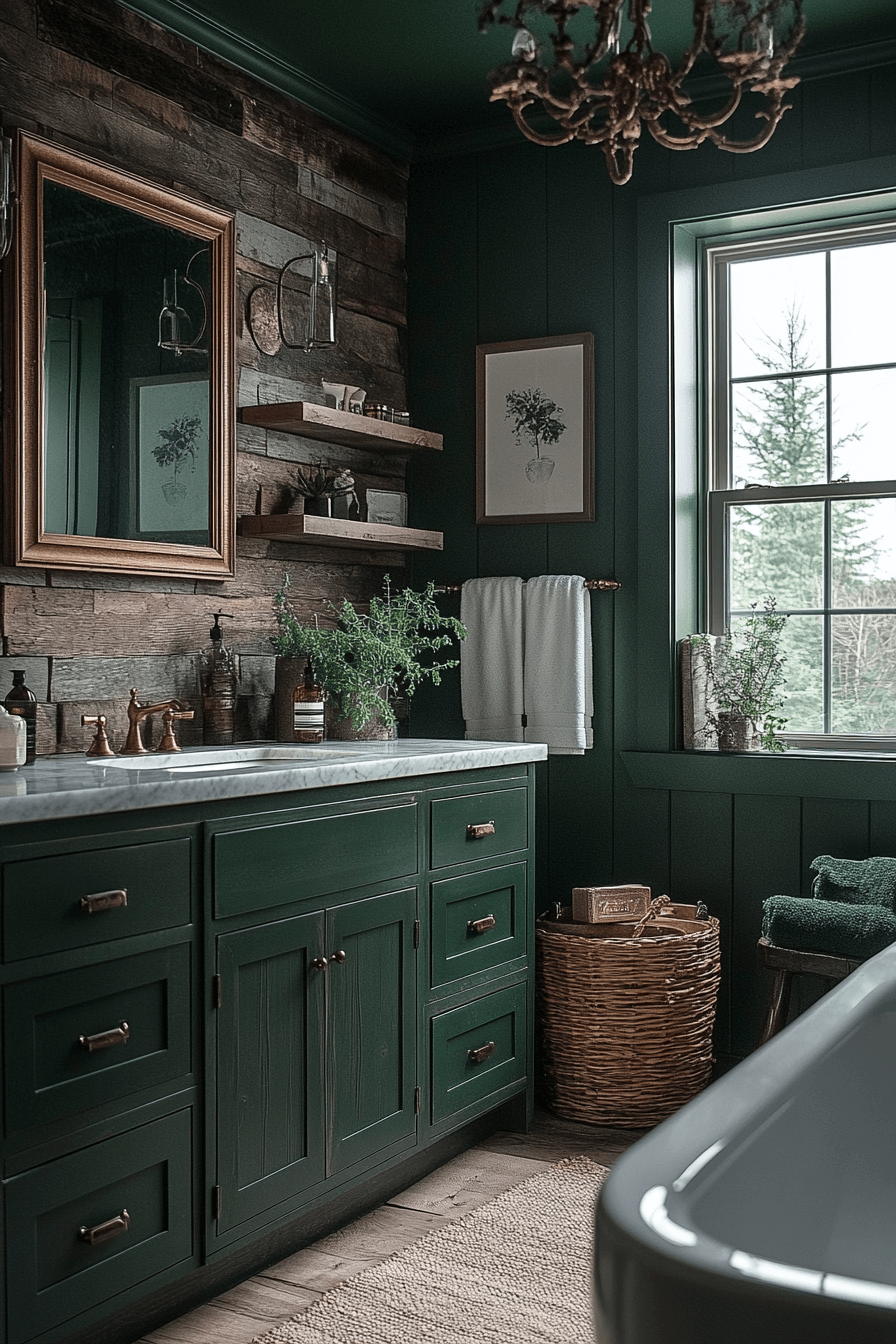 moody bathroom