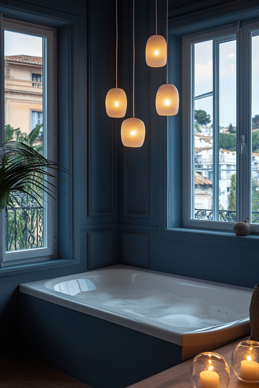 moody bathroom