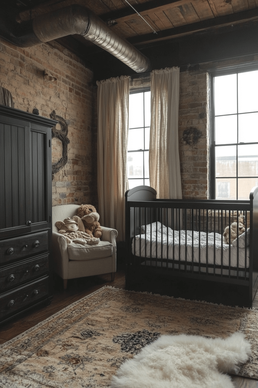 Industrial Chic Baby Room