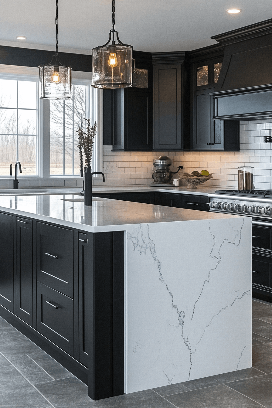 moody farmhouse kitchen